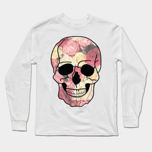 Rose Skull Long Sleeve T-Shirt